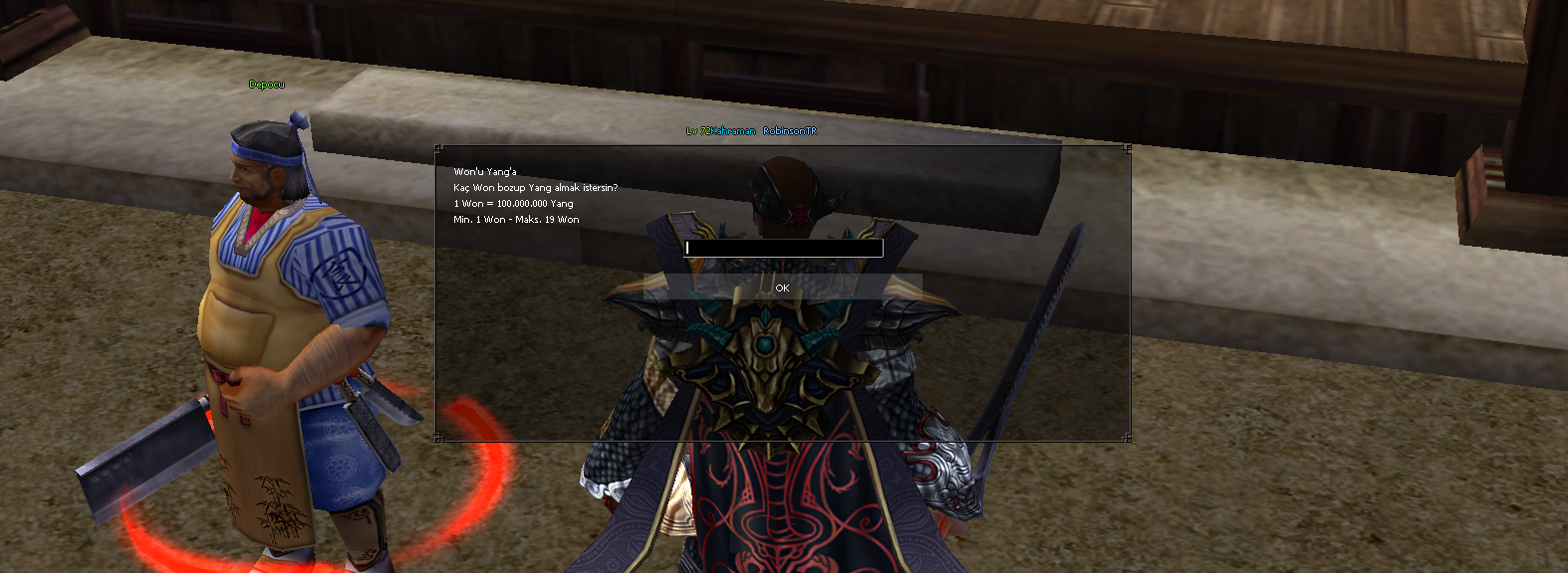 Metin2TR'de Won Nasıl Yang'a Dönüştürülür veya Yang Nasıl Won'a Dönüştürülür ?